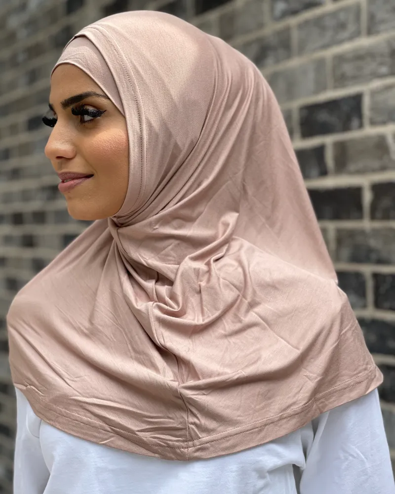 2 Piece Hijab Cap / Scarf - Light Shades