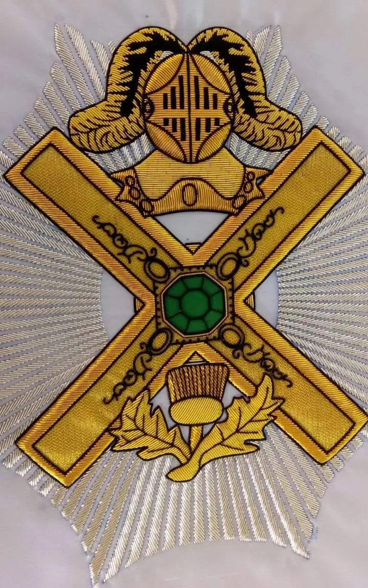 29th Degree Scottish Rite Banner - Handmade Bullion Embroidery