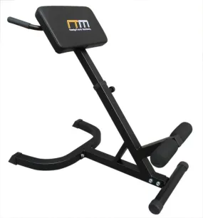 45-Degree Hyperextension & Ab Bench, Steel, Adjustable