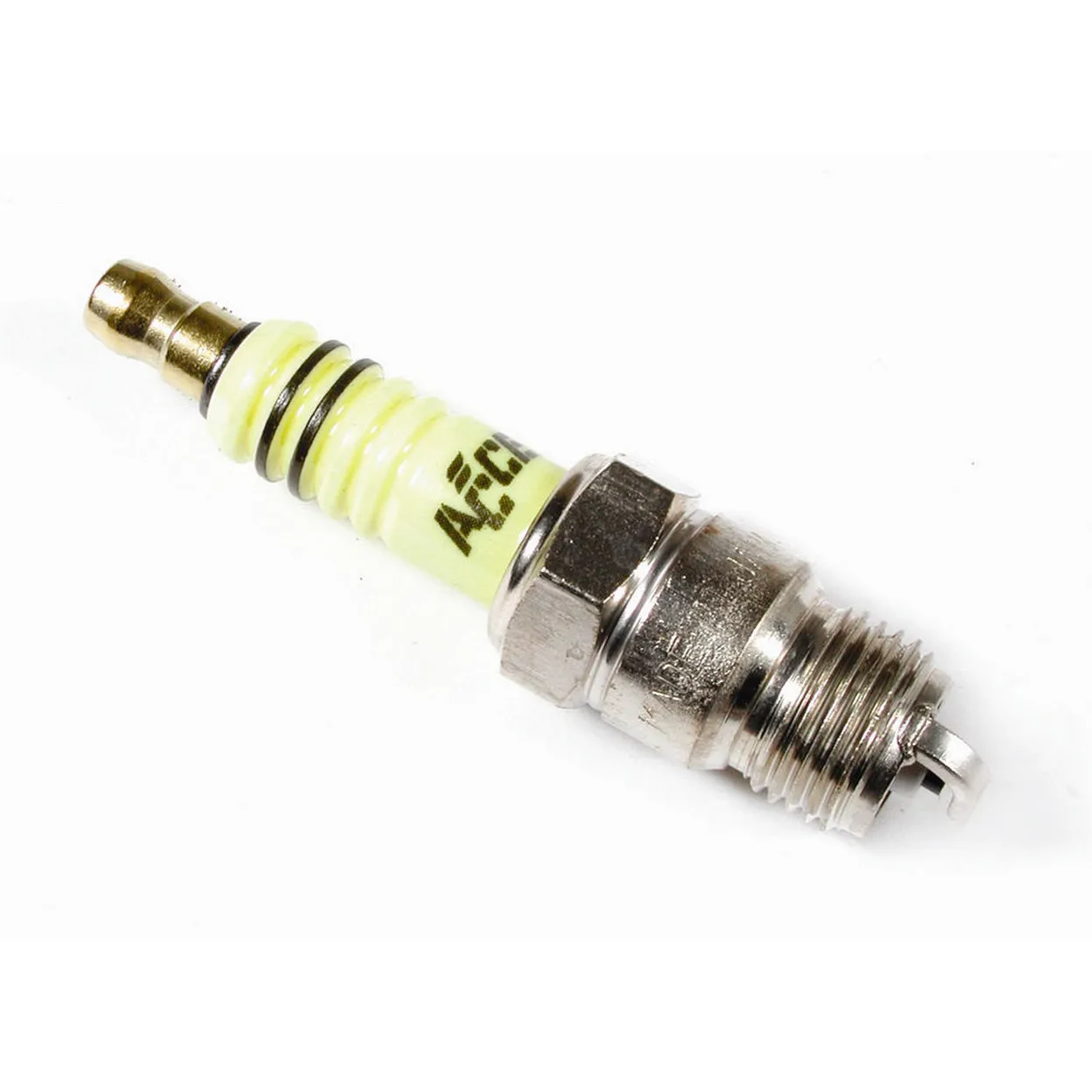 ACCEL Shorty Spark Plug - 14 mm Thread - 0.460 in R - Tapered Seat - Resistor - Set of 8 8199