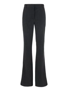 Acne Studios Pinstriped Flared Trousers