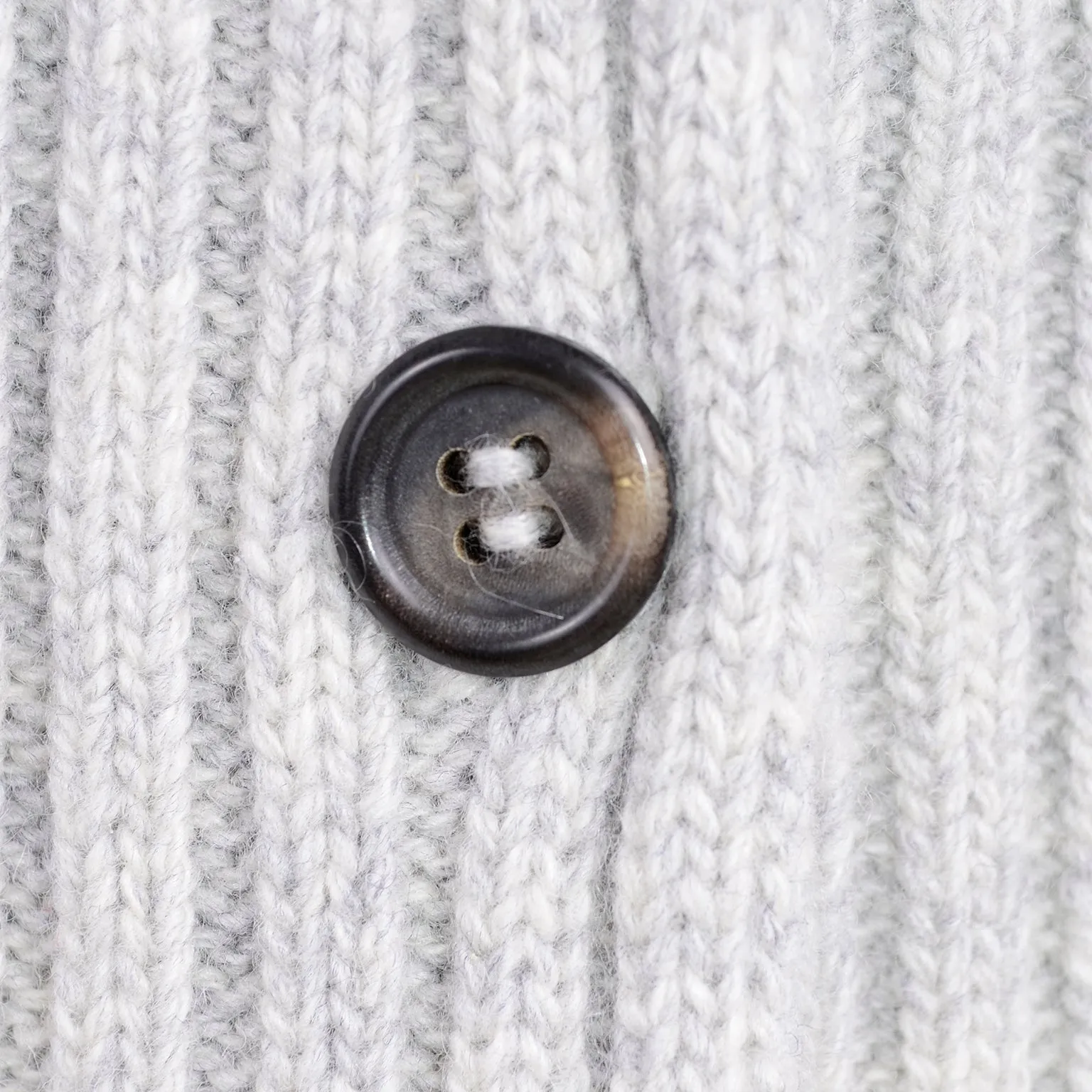 Alexander McQueen Gray Wool Cable Knit Sweater w Attached Scarf