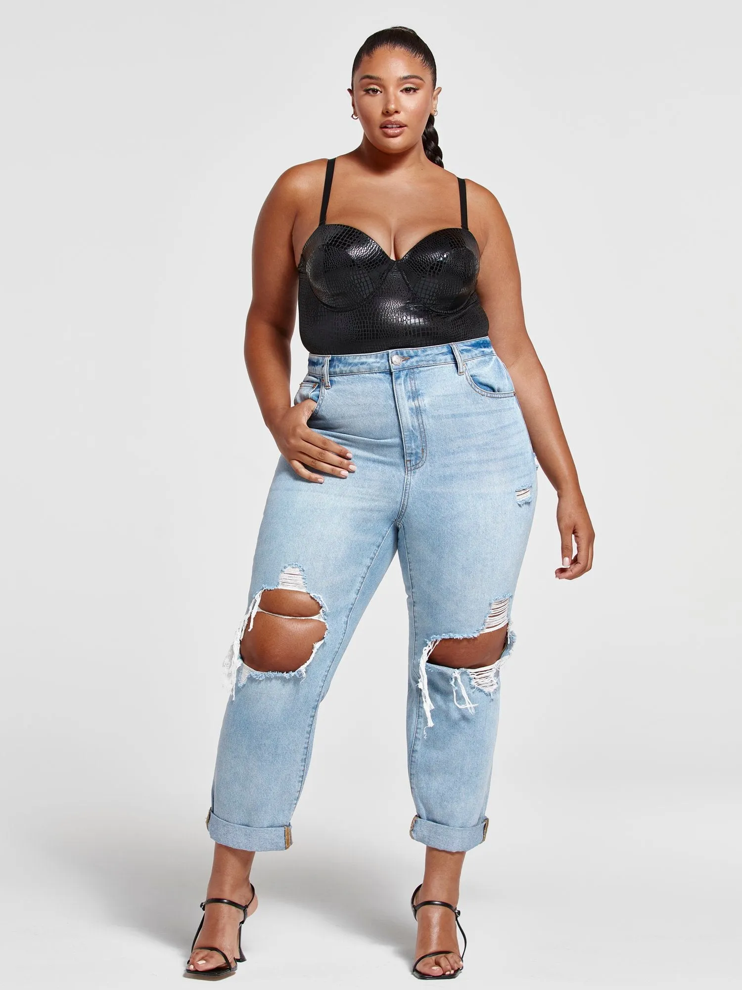 Anika Patent Leather Bodysuit