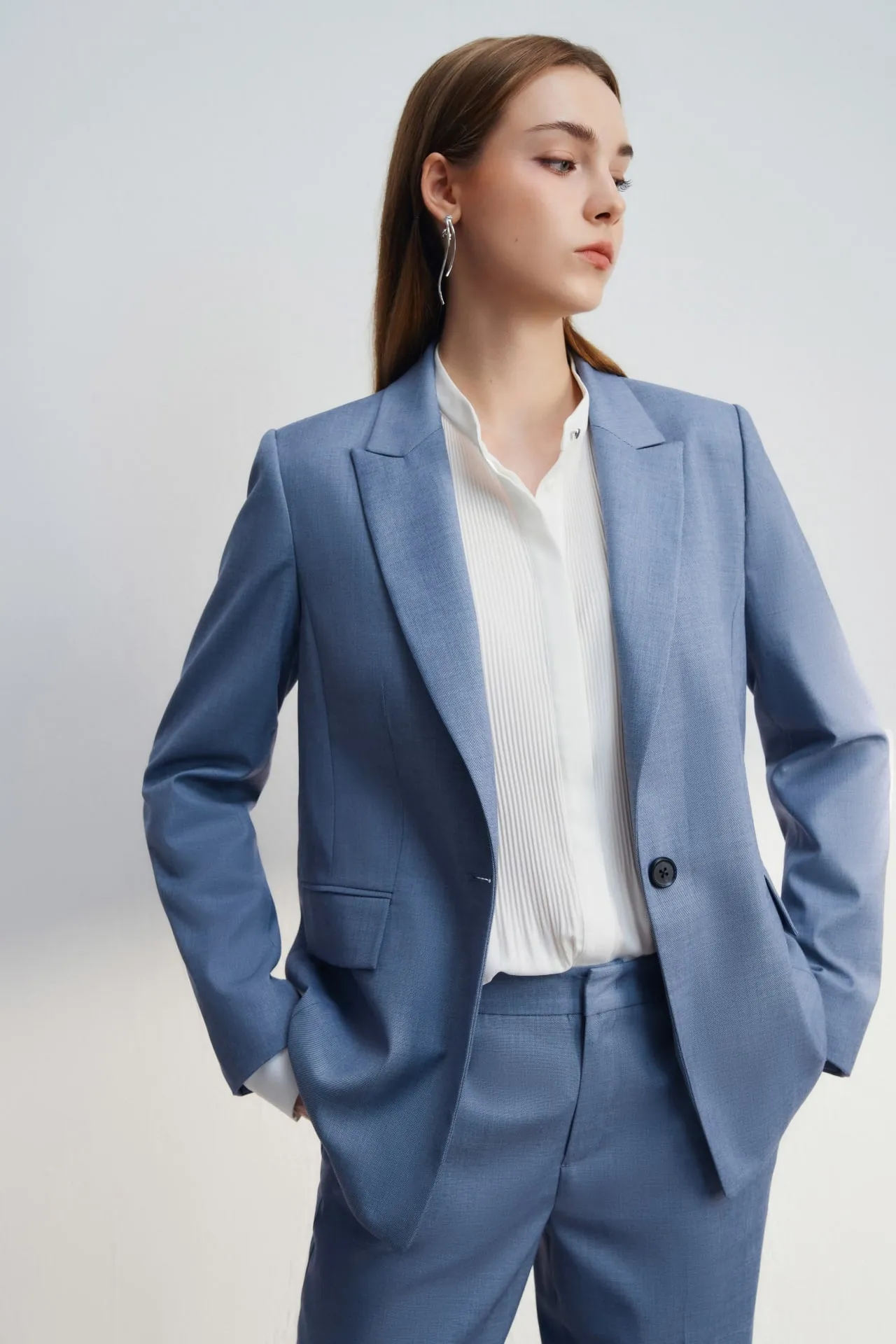 Anti Uv Cool Touch Relaxed Fit Suit Blazer