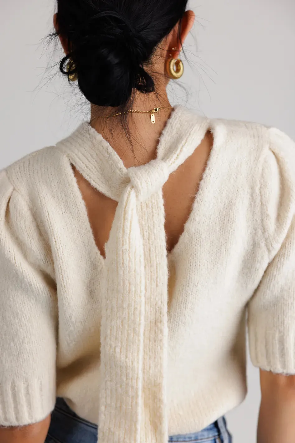 Aysha Tie Back Sweater - FINAL SALE