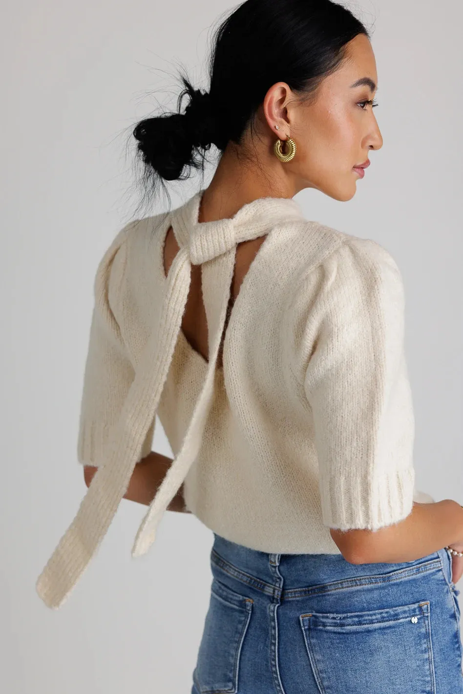 Aysha Tie Back Sweater - FINAL SALE