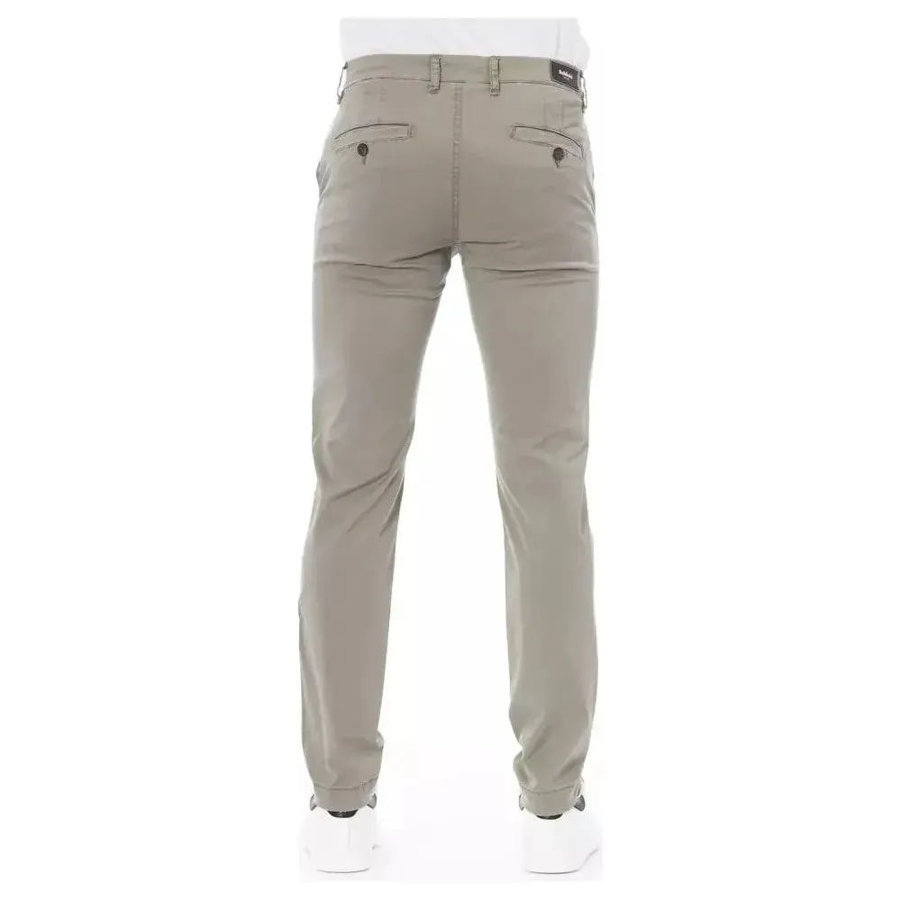 Baldinini Trend Beige Cotton Men Chino