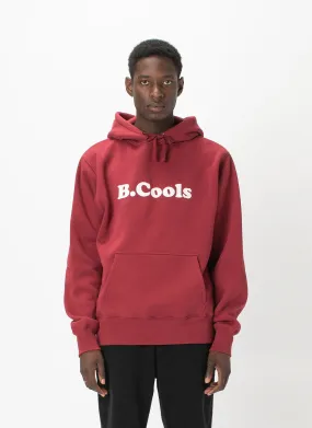 B.Cools Retro Hood Sweatshirt Dull Red