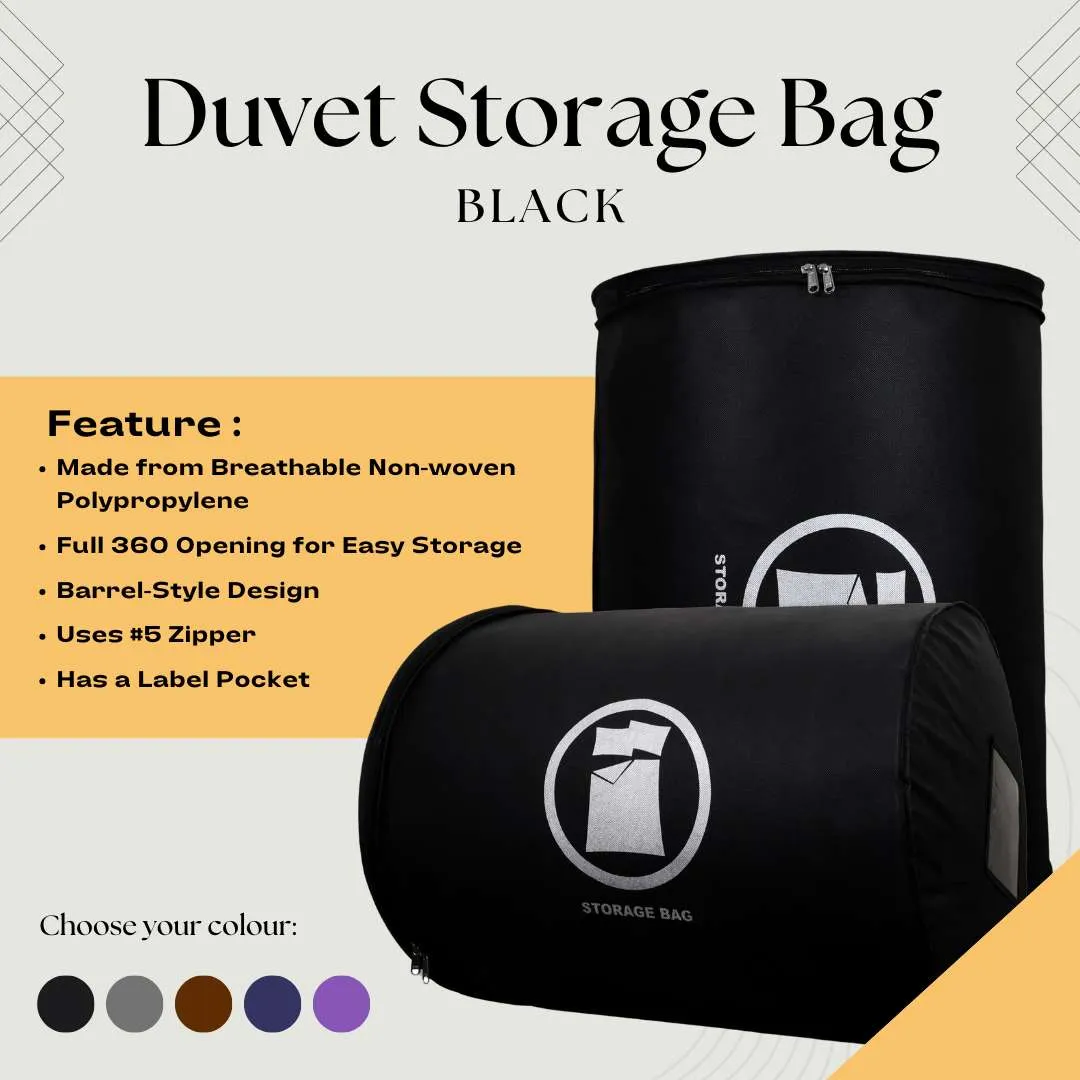 Bedding Storage Bags 24" - Black