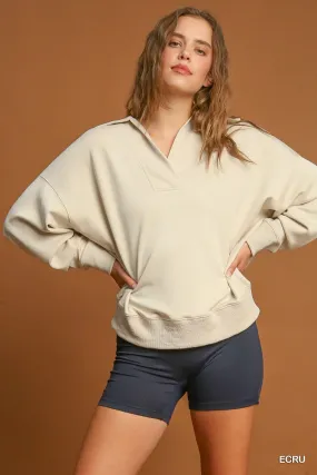 Beige Pullover Top