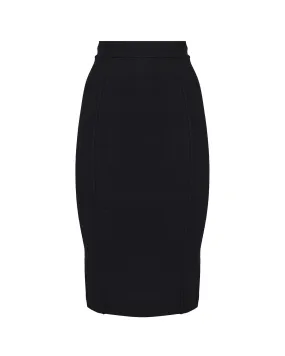 Black High Waist Pencil Skirt