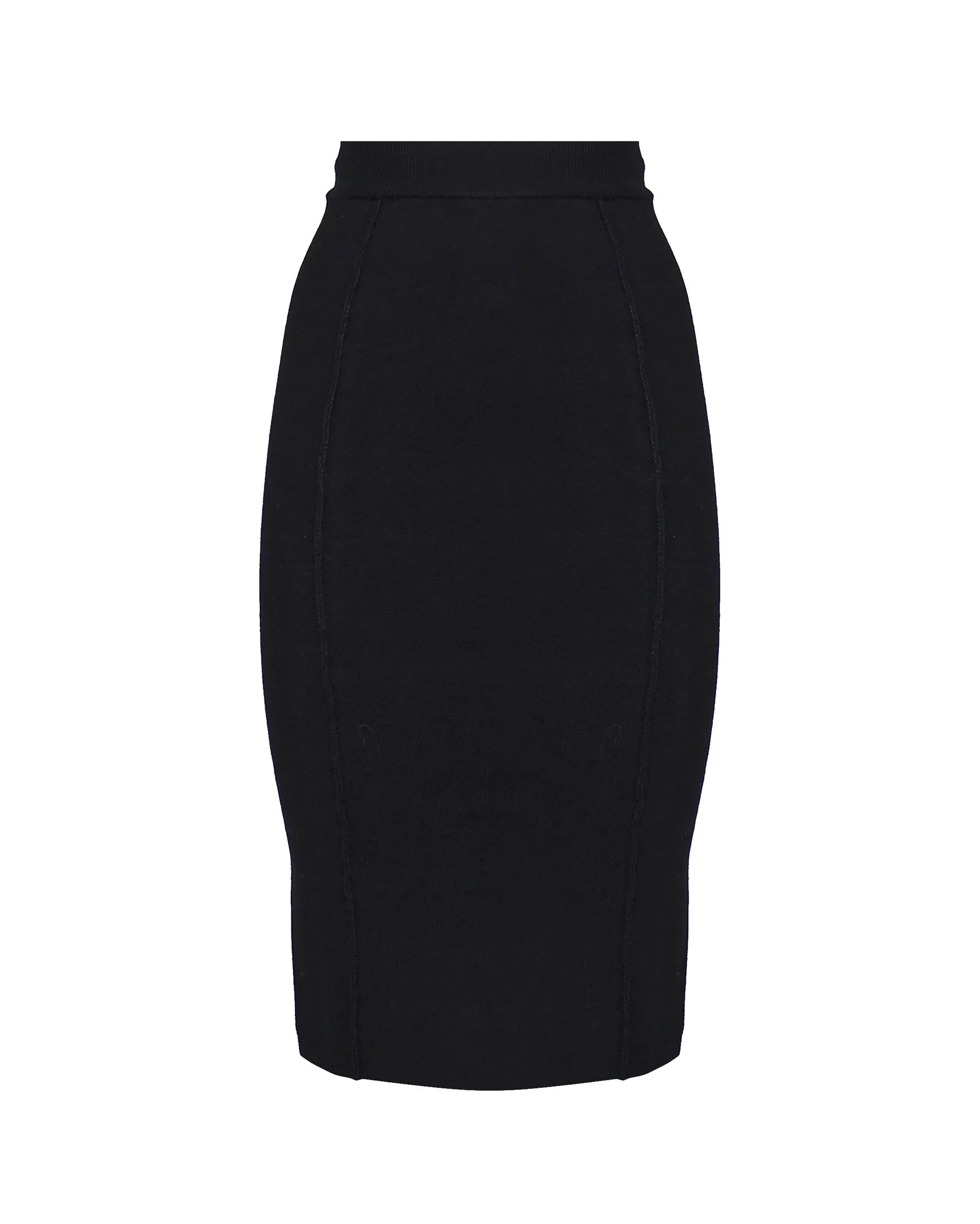 Black High Waist Pencil Skirt