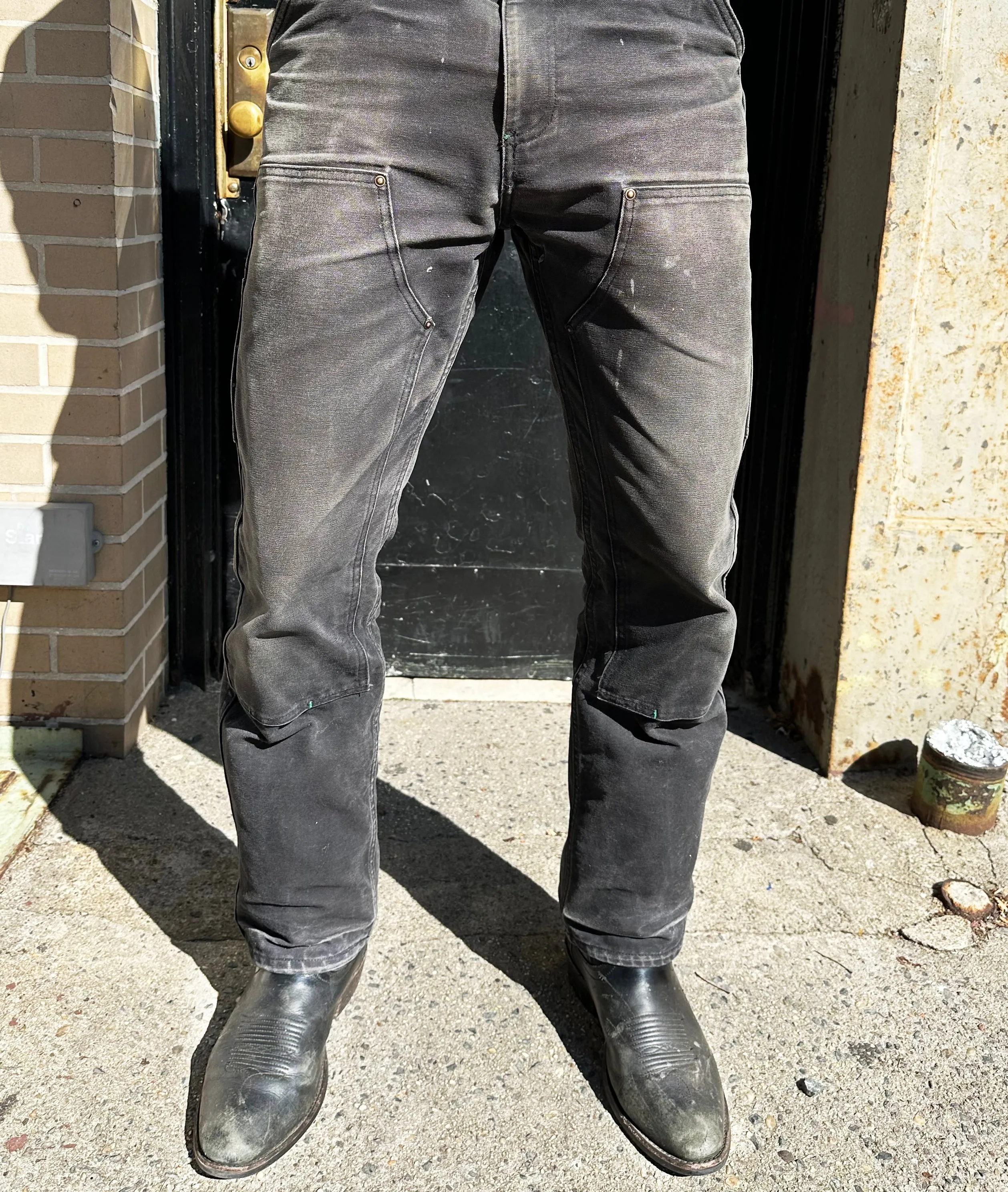 Black Mt Vernon Duck Double Knee Work Uniform  Chino