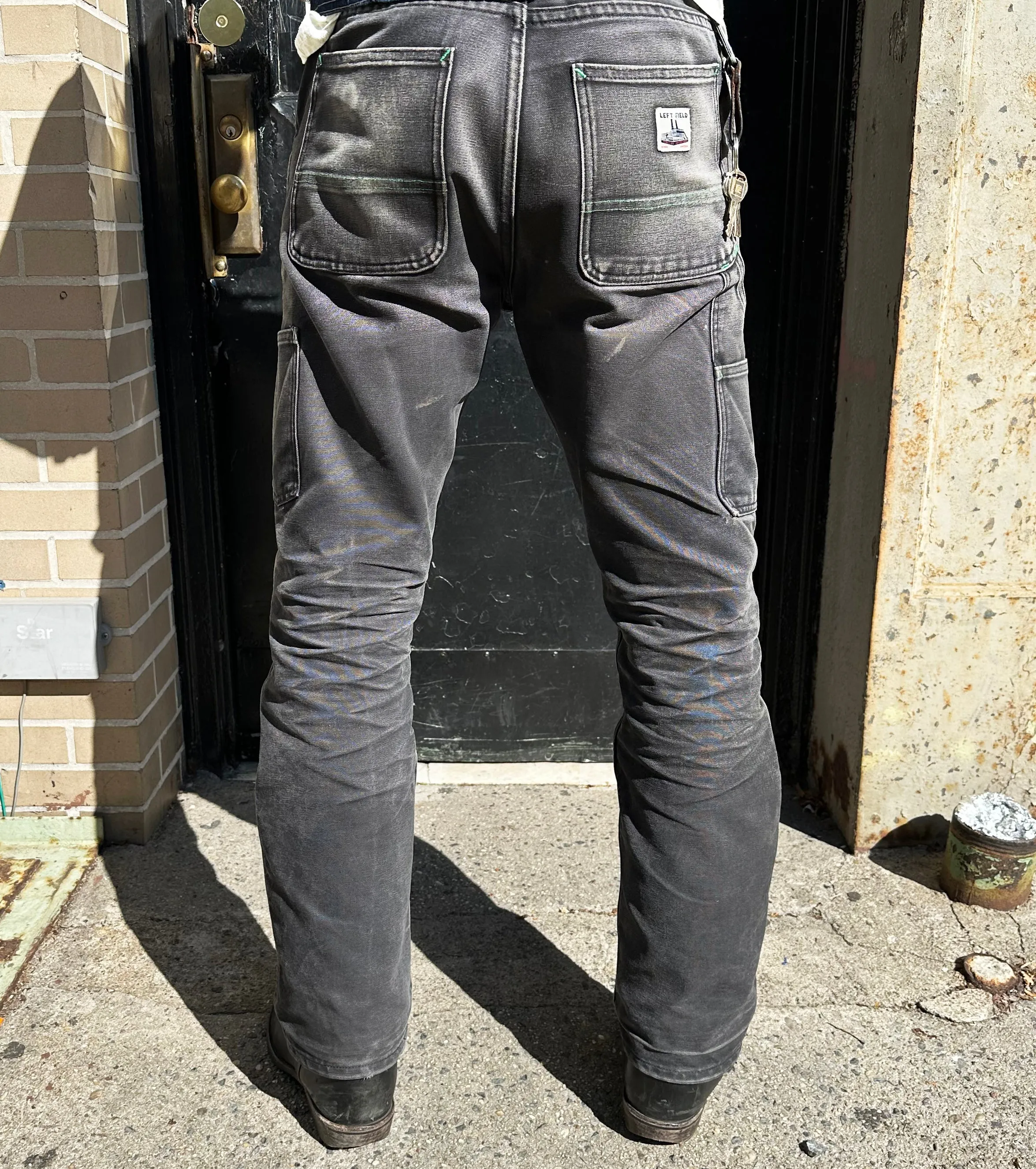 Black Mt Vernon Duck Double Knee Work Uniform  Chino