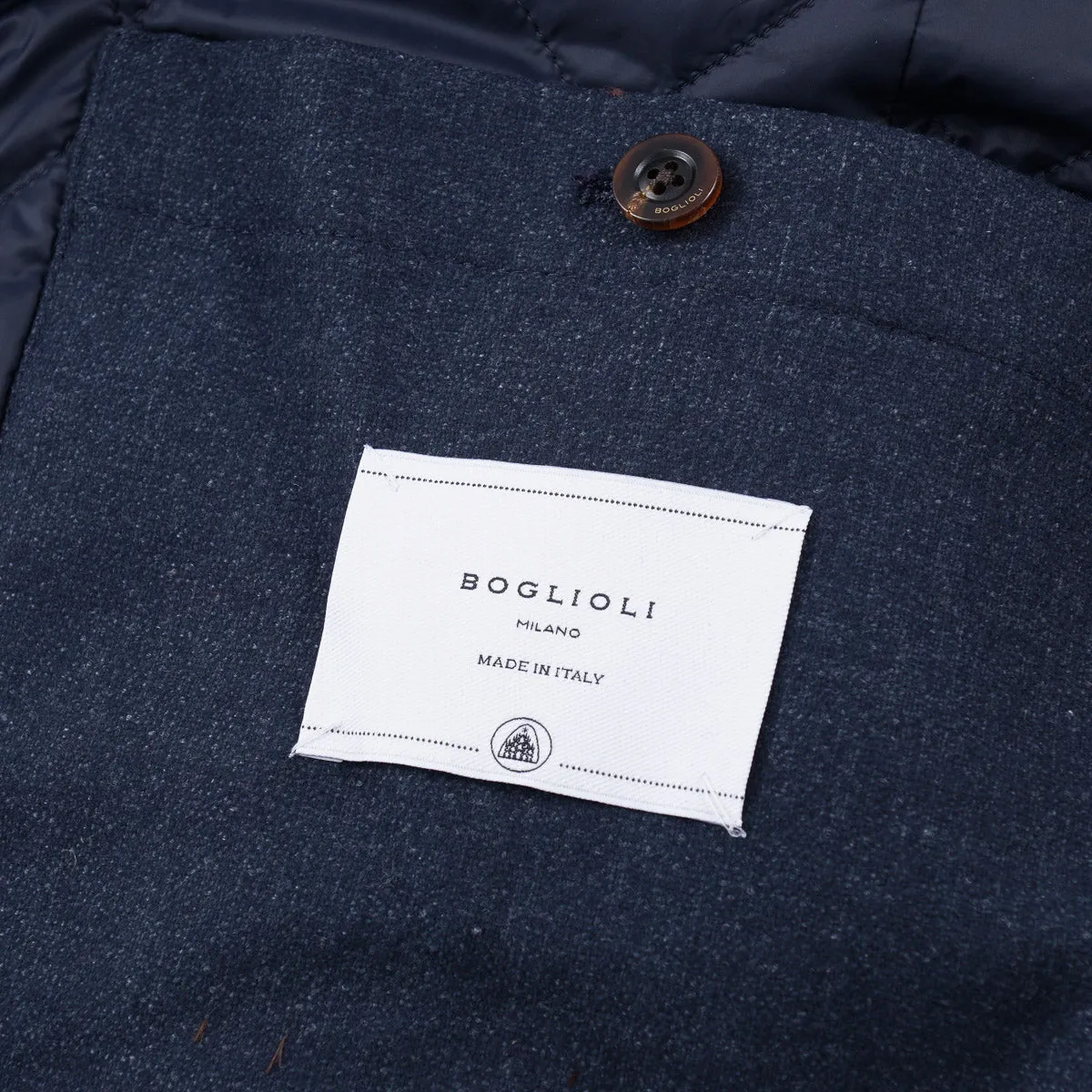 Boglioli Flannel Blazer with Quilted Lining