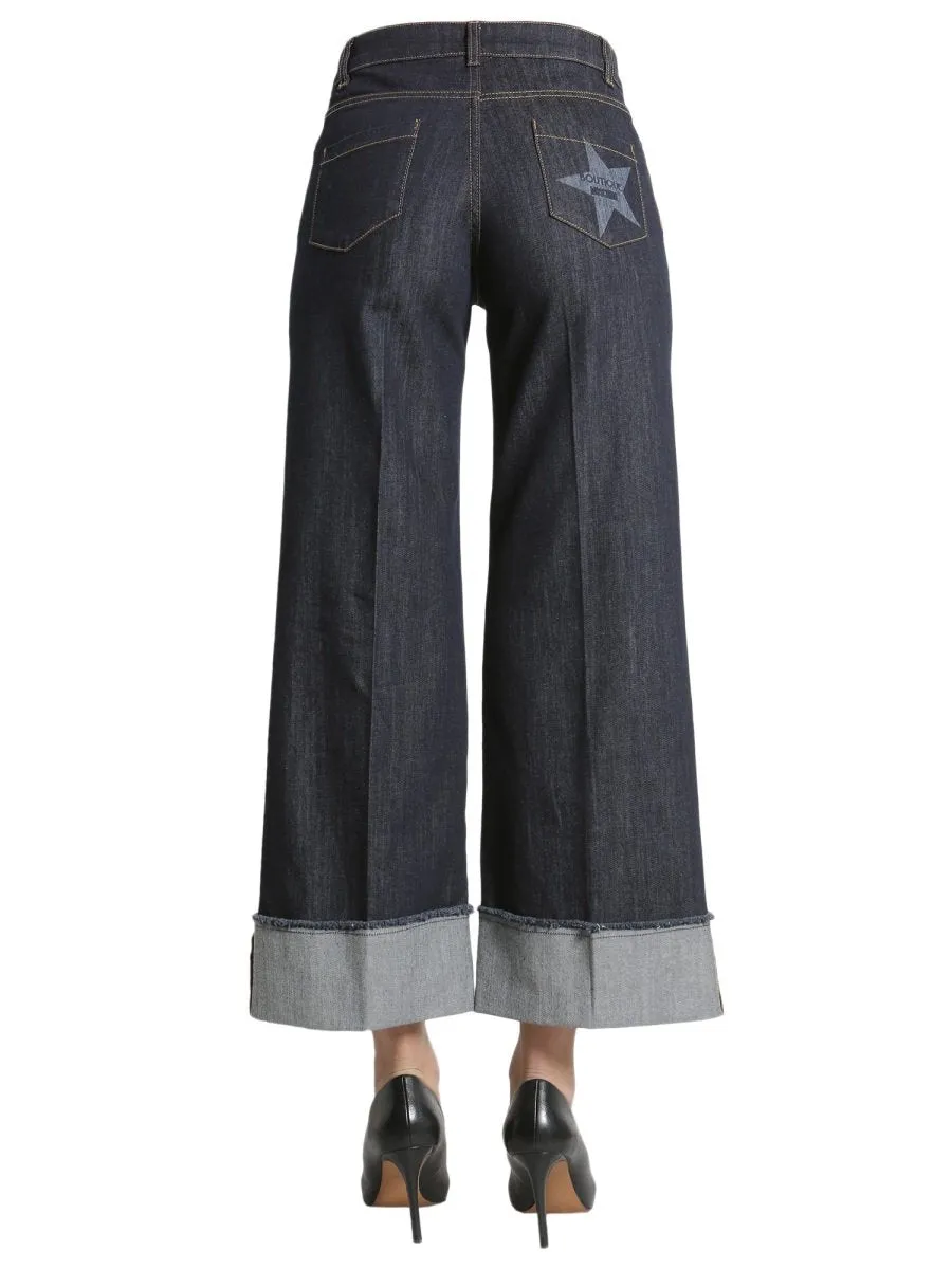 Boutique Moschino Flared Straight-Cut Pants