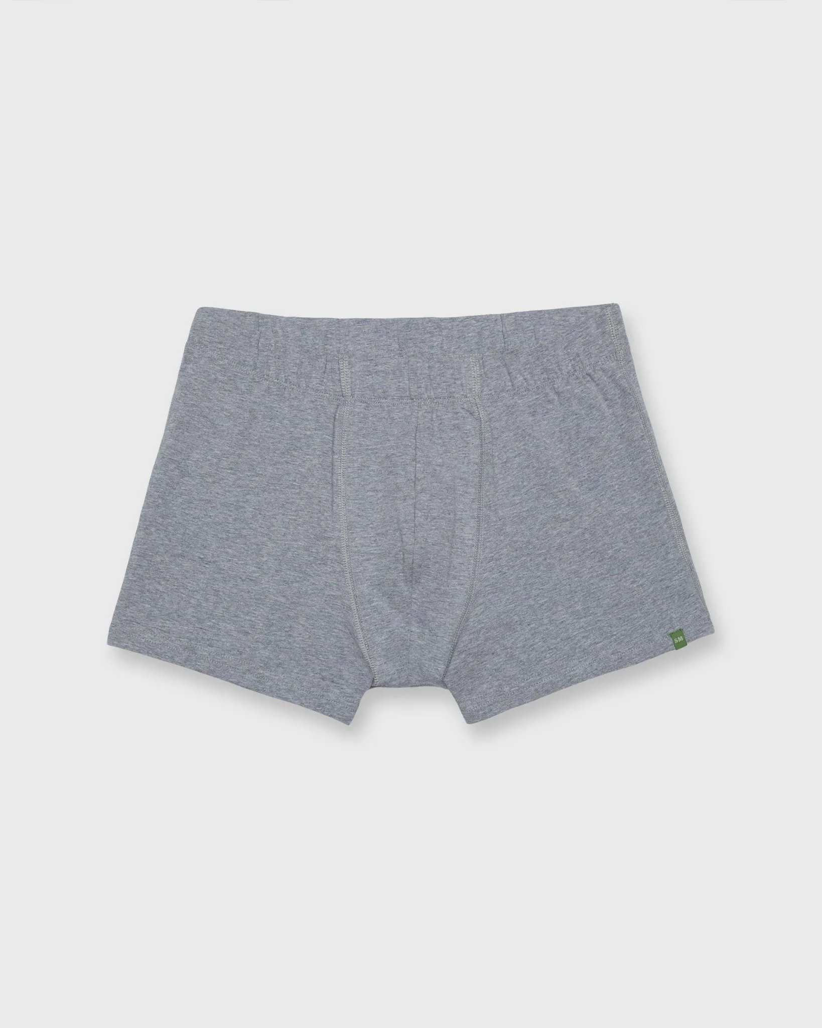 Boxer Brief (Pack of 2) in Heather Grey Organic Stretch Cotton