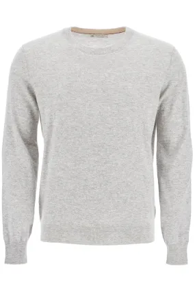 BRUNELLO CUCINELLI Lightweight Crew Neck Cashmere Pullover for Men - Relaxed Fit