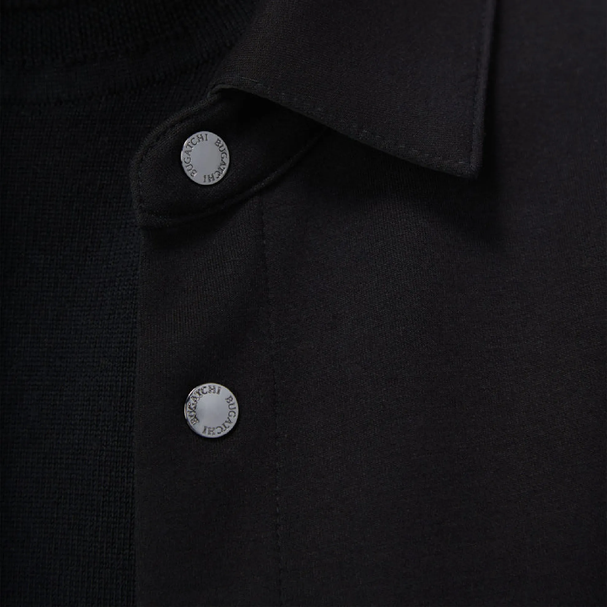 Bugatchi Knit Shirt Jacket / Black