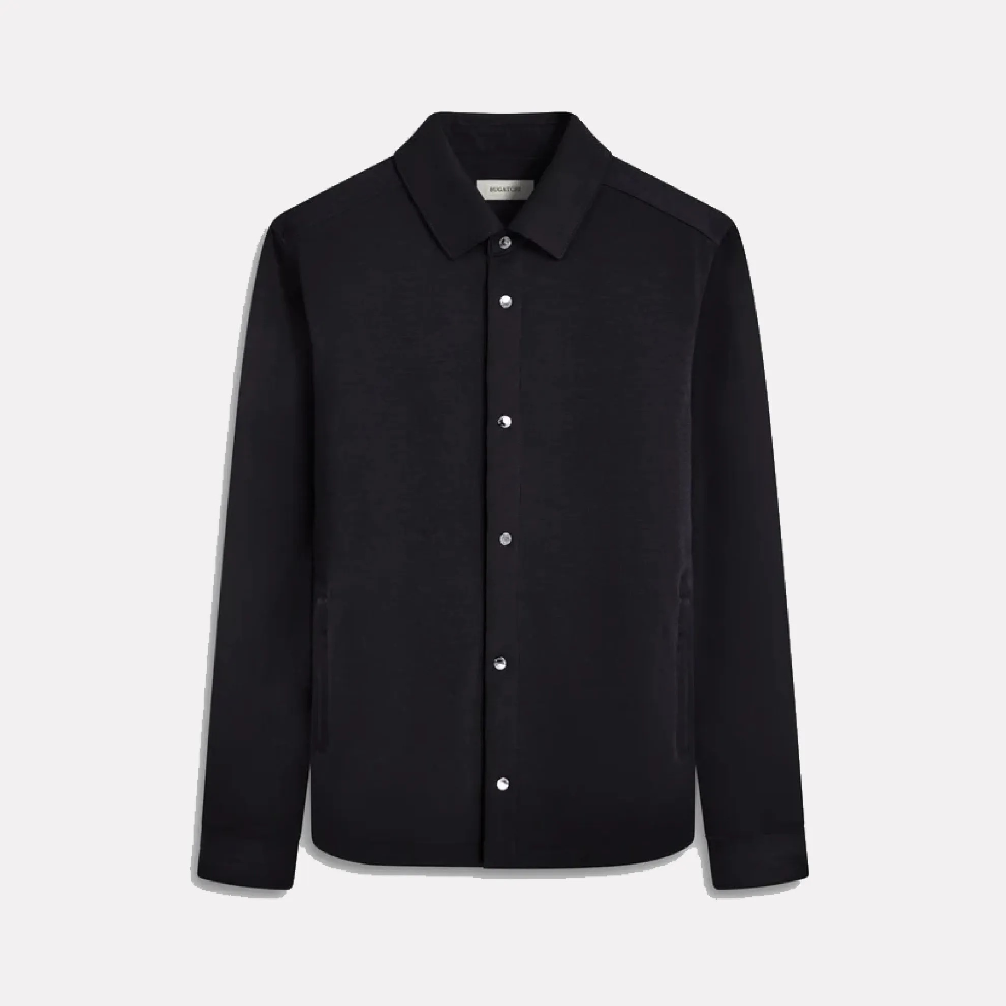 Bugatchi Knit Shirt Jacket / Black