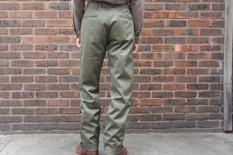 Buzz Rickson original Spec Chinos in Olive BR40025A