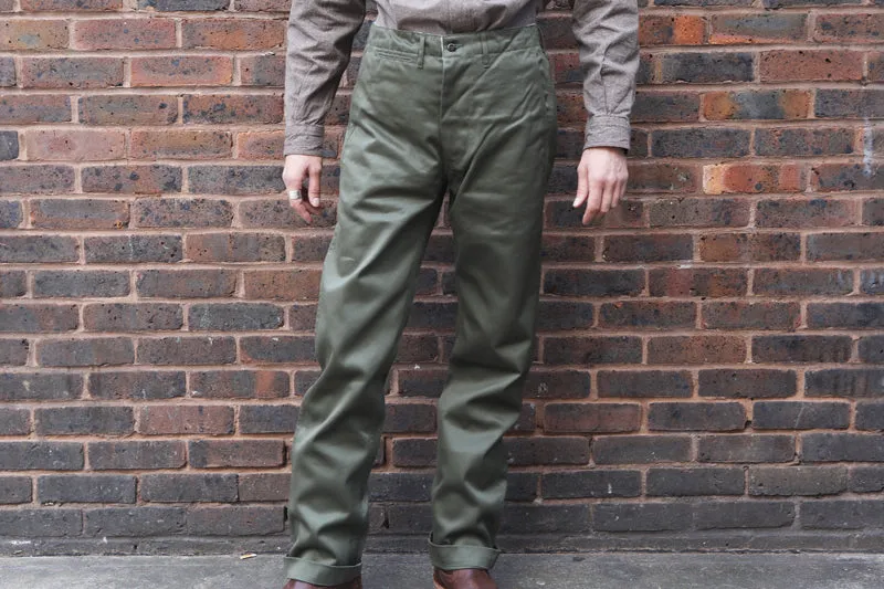 Buzz Rickson original Spec Chinos in Olive BR40025A