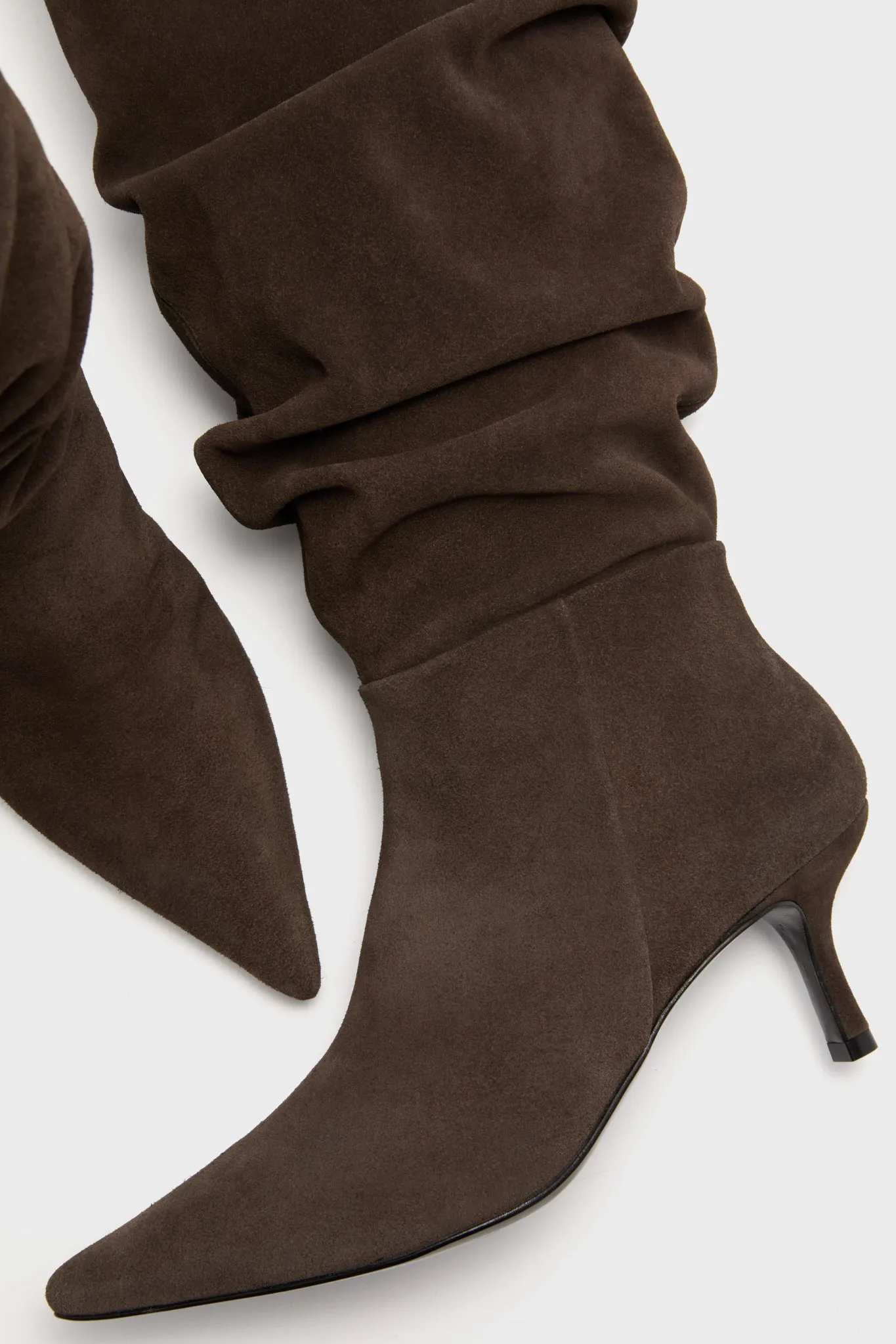 Cacao Jordi Suede Slouch Boots