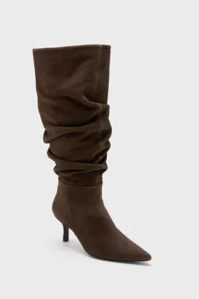 Cacao Jordi Suede Slouch Boots