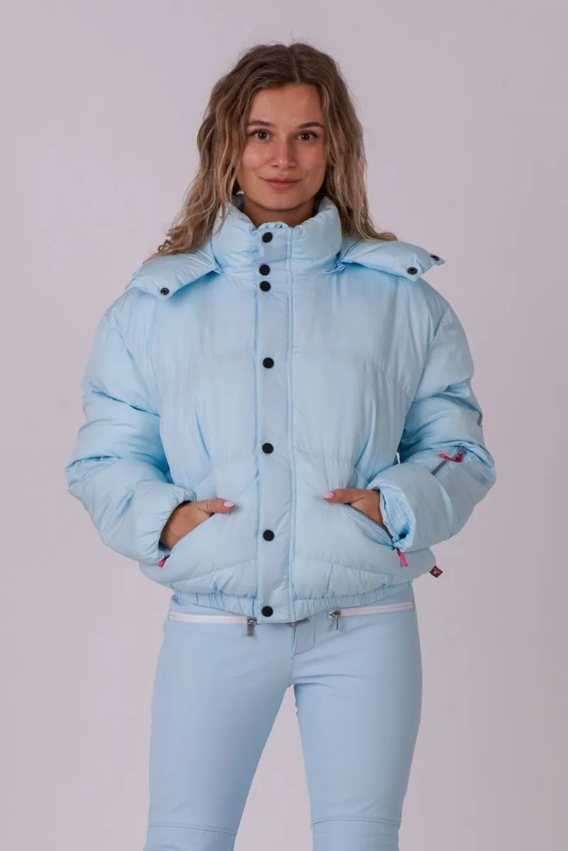 Chic Puffer Jacket - Ice Blue