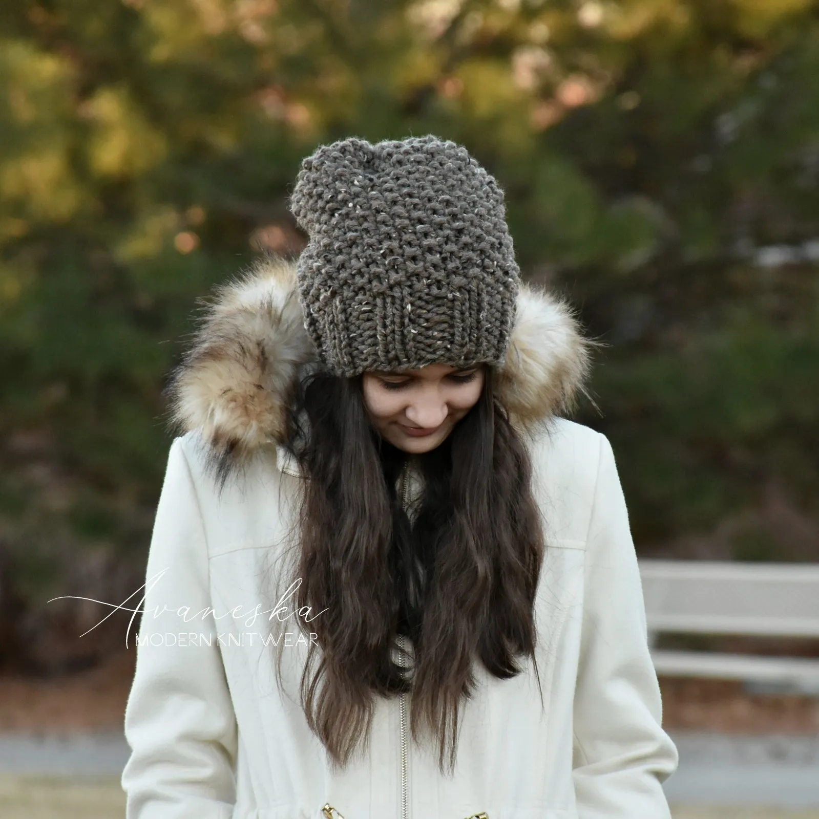 Chunky Extra Slouchy Hat | THE SAMARA