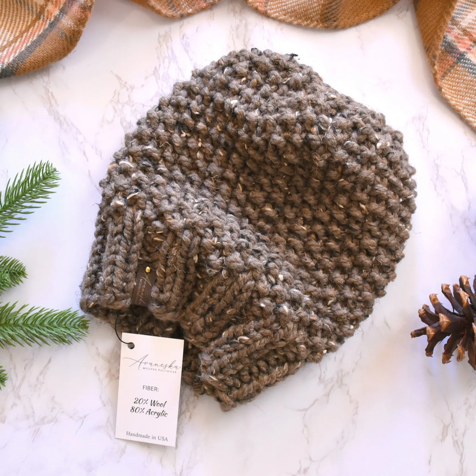 Chunky Extra Slouchy Hat | THE SAMARA