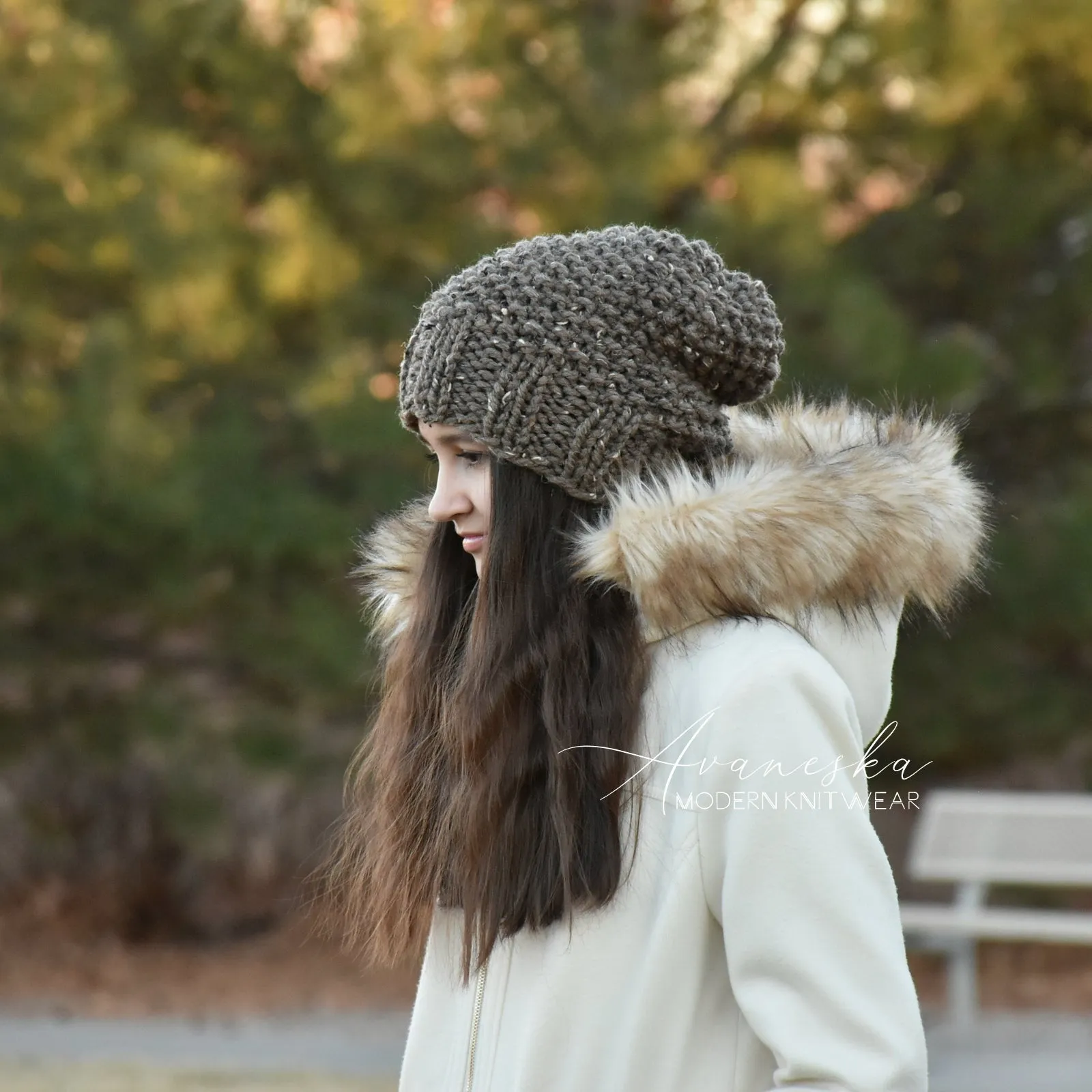 Chunky Extra Slouchy Hat | THE SAMARA