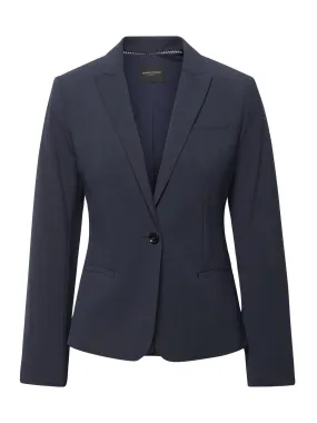 Classic-Fit Italian Wool-Blend Blazer in Navy