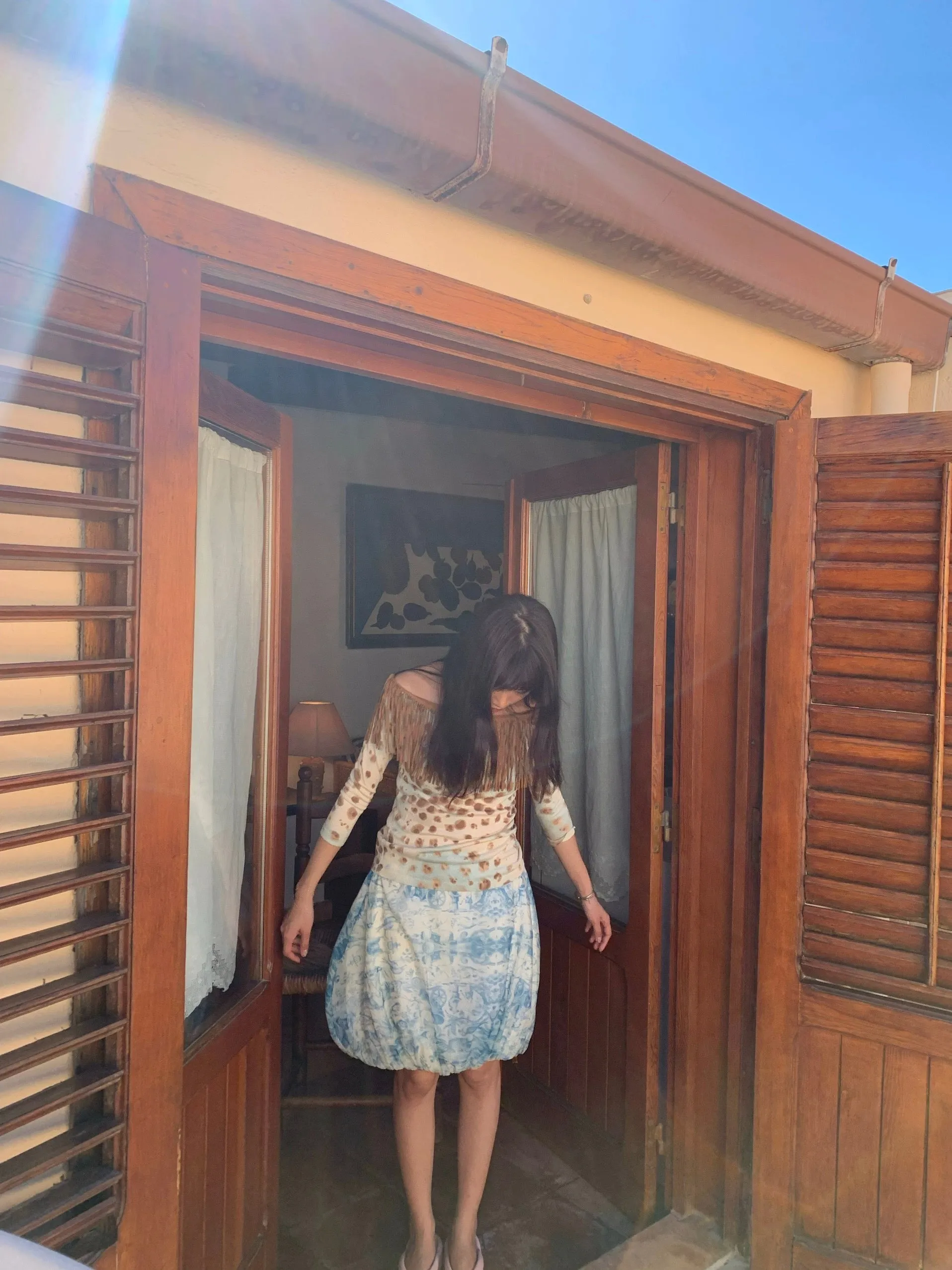 Crystal Blue Jellyfish light organza  top/skirt