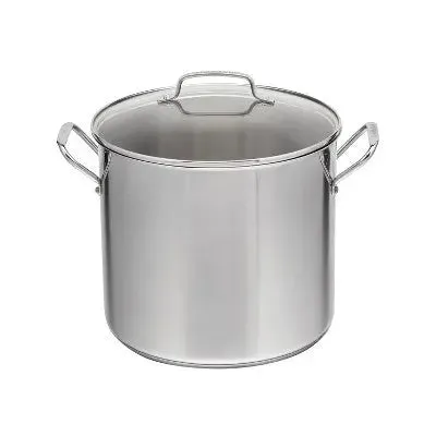 Cuisinart 16qt Stainless Steel Stock Pot with Cover Silver