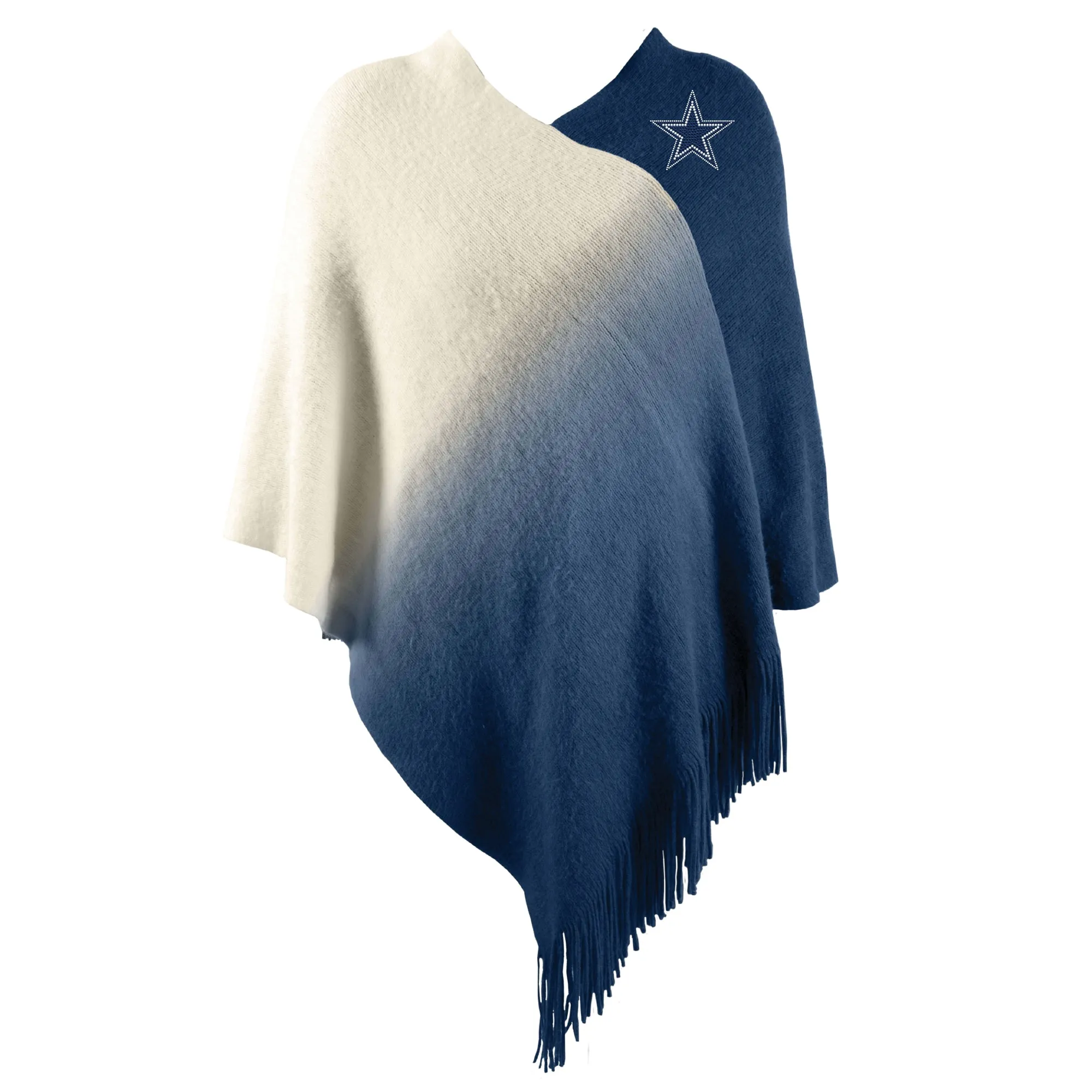 Dallas Cowboys Dip Dye Poncho