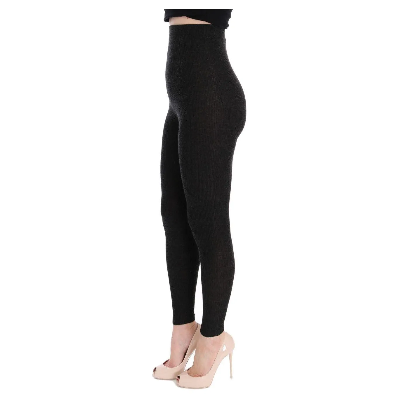 Dolce & Gabbana Elegant High-Waist Cashmere Tights Pants