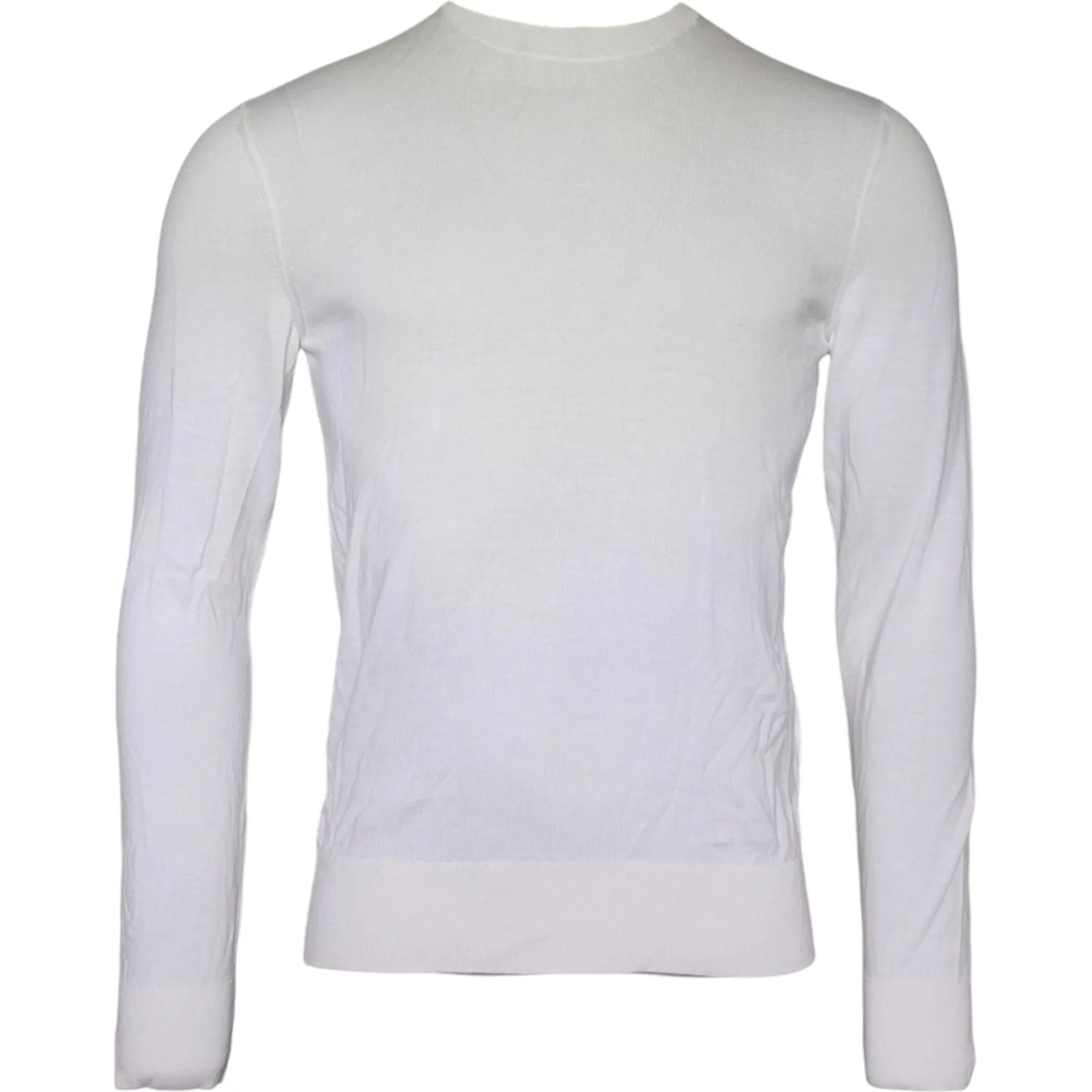 Dolce & Gabbana Off White Wool Turtle Neck Pullover Sweater