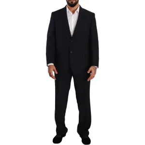 Domenico Tagliente Elegant Blue Two-Piece Deconstructed Suit