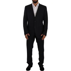 Domenico Tagliente Sleek Grey 2-Piece Mens Suit with Notch Lapels