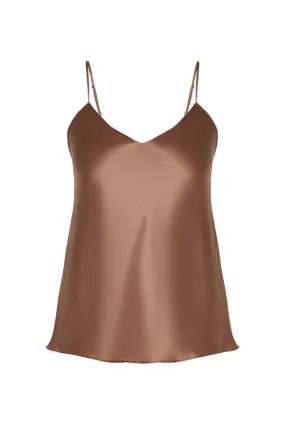 Dream Silk Top - Light Brown