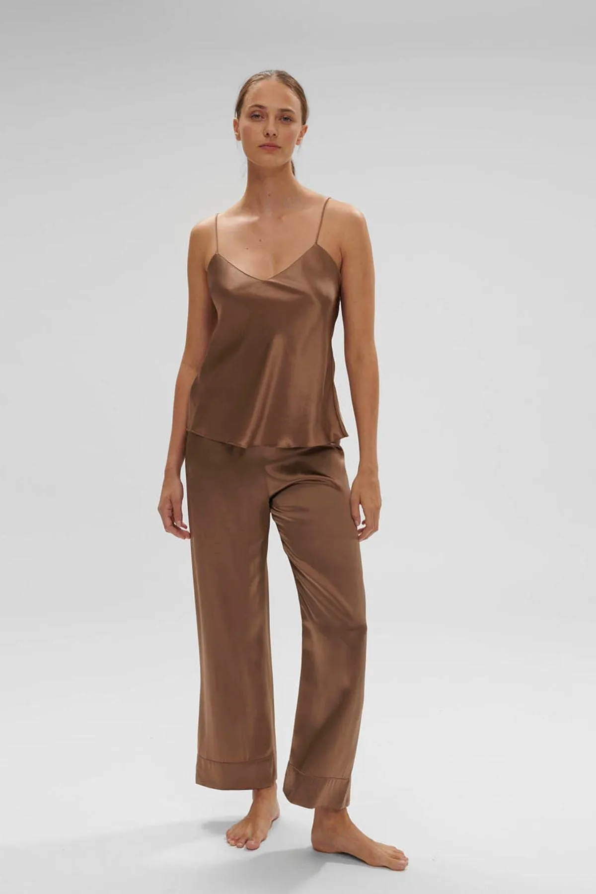 Dream Silk Top - Light Brown