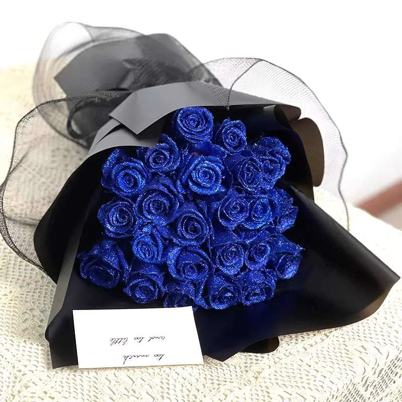 Elegant Rose Flower Bouquet With Ribbon Timeless Gift