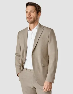 Essential Blazer Beige Melange Regular