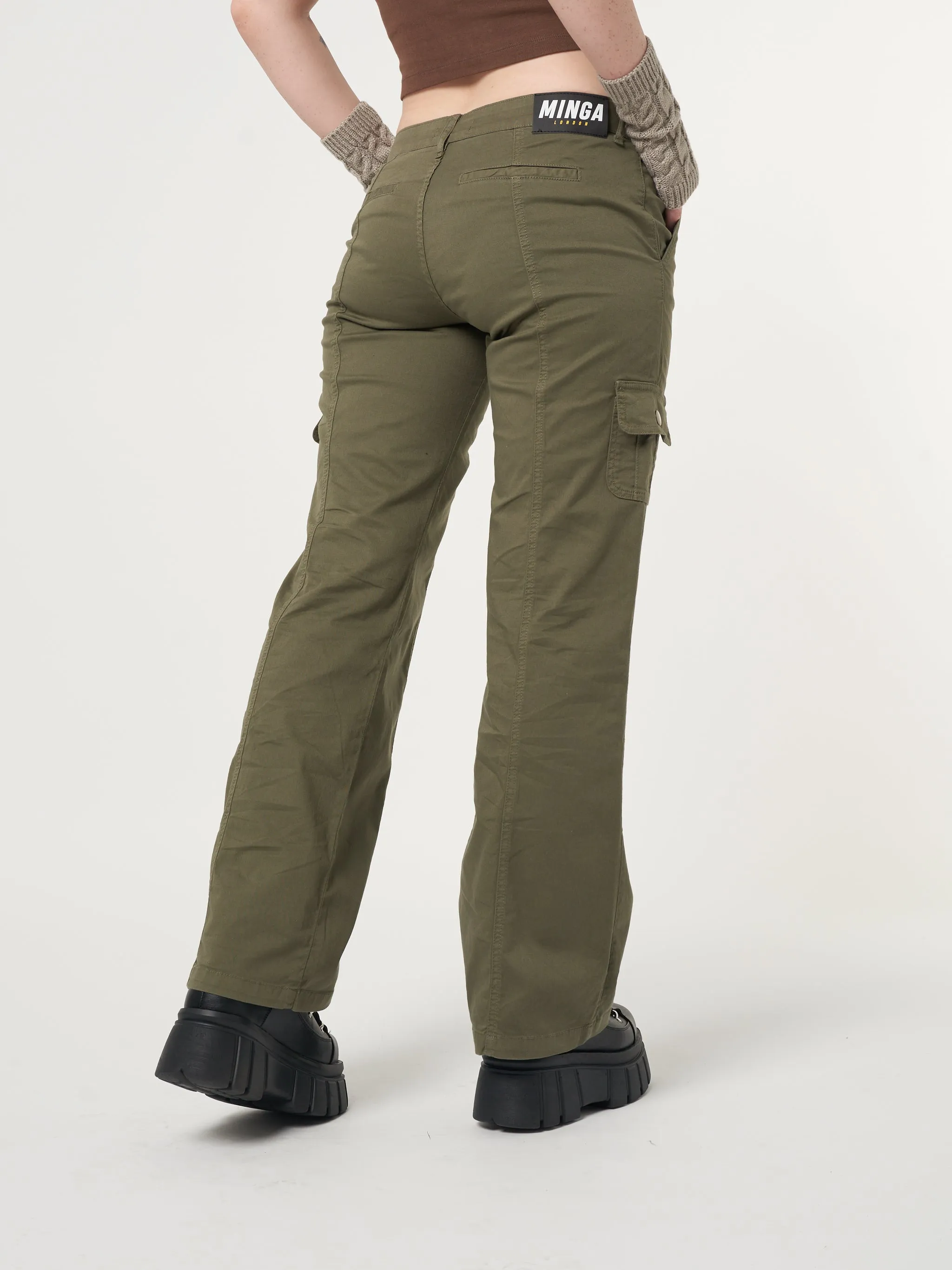 Eve Green Y2k Cargo Pants