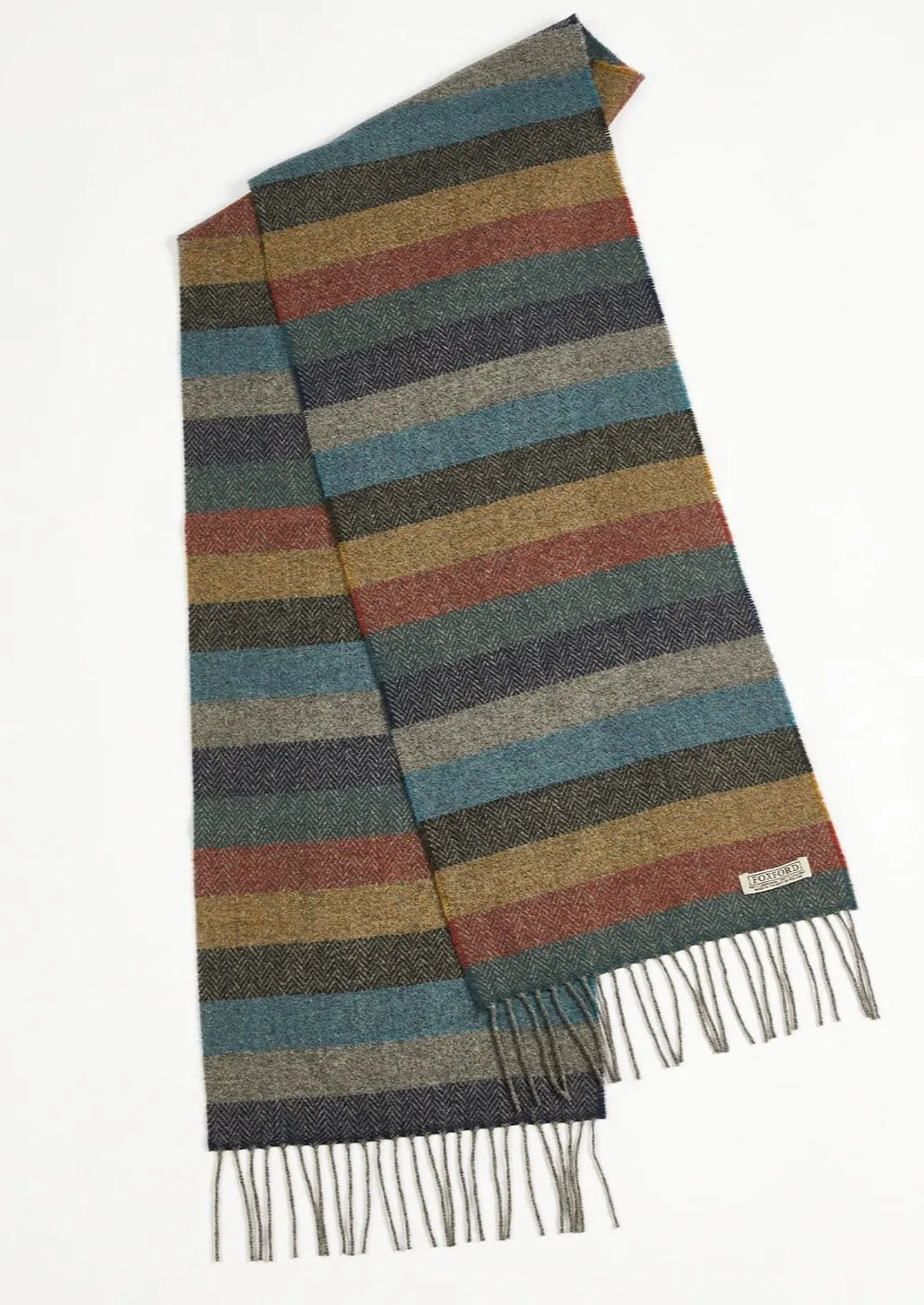 Foxford Lambswool Scarf | Armada Stripe