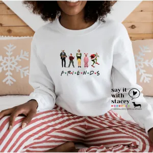 FRIENDS HOODIE or CREW NECK White only