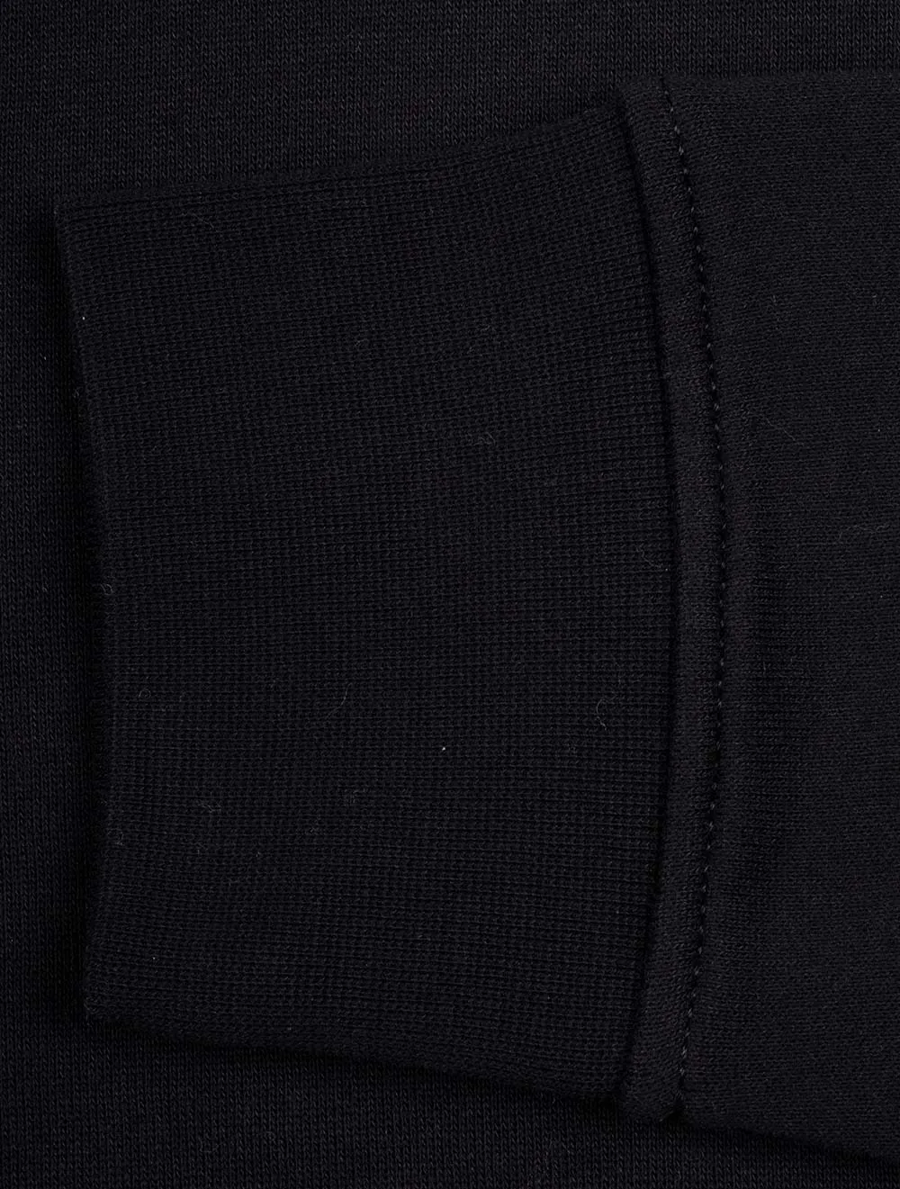 Half Zip Fleece Long Sleeve Sweatshirt Black