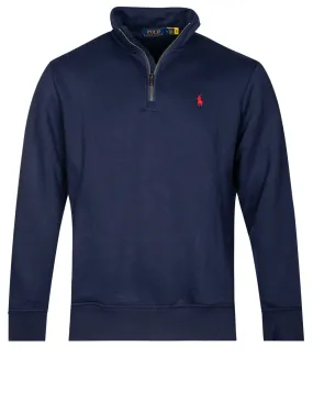 Half Zip Fleece Long Sleeve Sweatshirt Cruise Navy