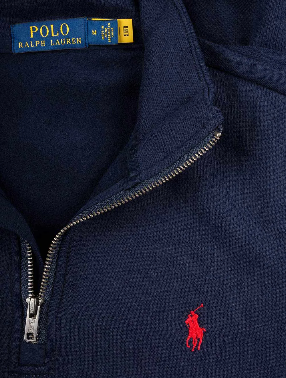 Half Zip Fleece Long Sleeve Sweatshirt Cruise Navy